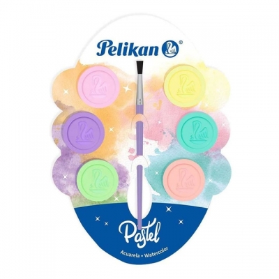 Acuarela Pelikan Infantil *6 Pastel