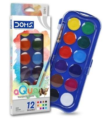 Acuarelas Doms *12 Colores 23Mm