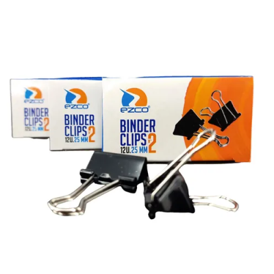 Aprietapap.ezco Binder 25Mm Negro