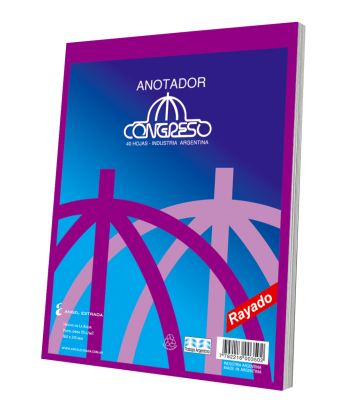 Block Congreso Anotador *40H Rayado