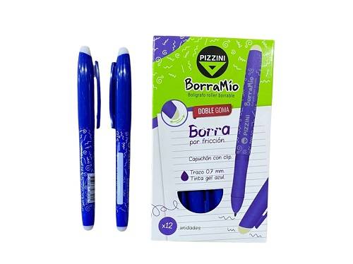 Bol.pizzini Borrable 2Gomas 0.7Mm