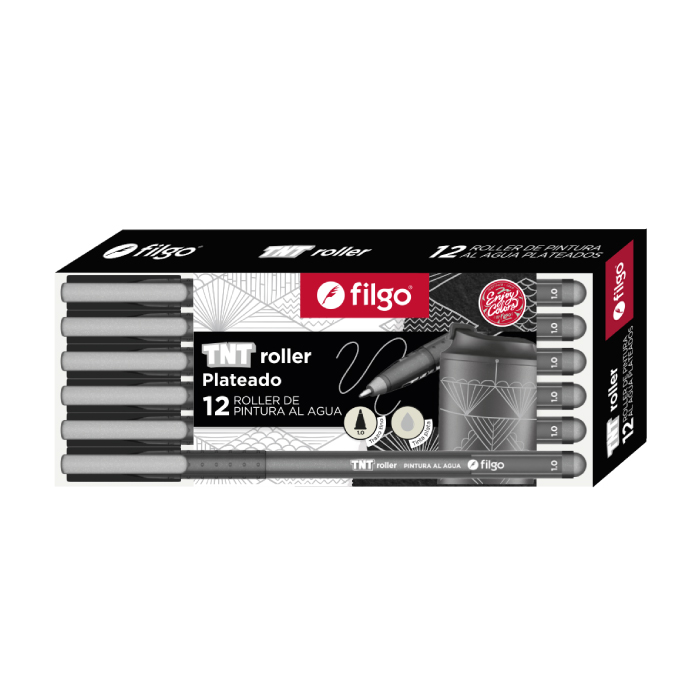 Bol.filgo Roller Tnt Acrilic Plata