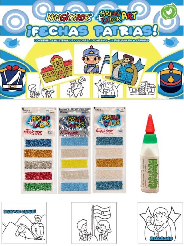 Brillantina Fechas Patrio Magicolor