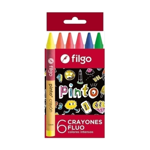 Crayon Filgo *6 Fluo