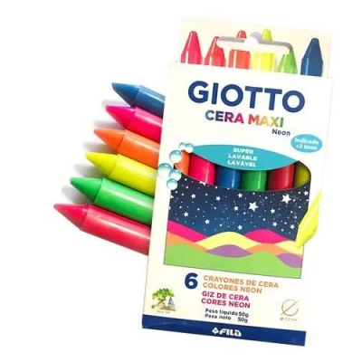 Crayon Giotto Maxi Fluo *6