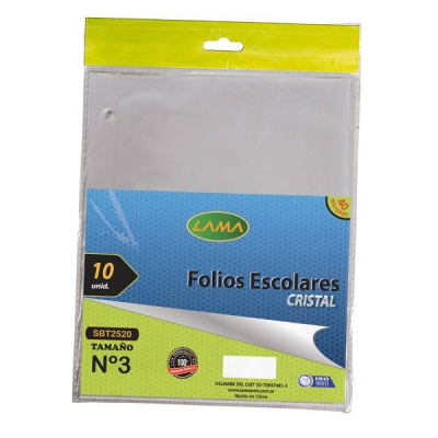 Folio Lama Pp.n§3 Escolar X10