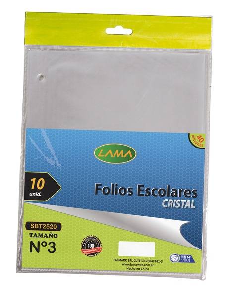 Folio Lama Pp.n§3 Escolar X10