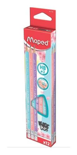 Lapiz Maped Graf Pastel C/Goma *12
