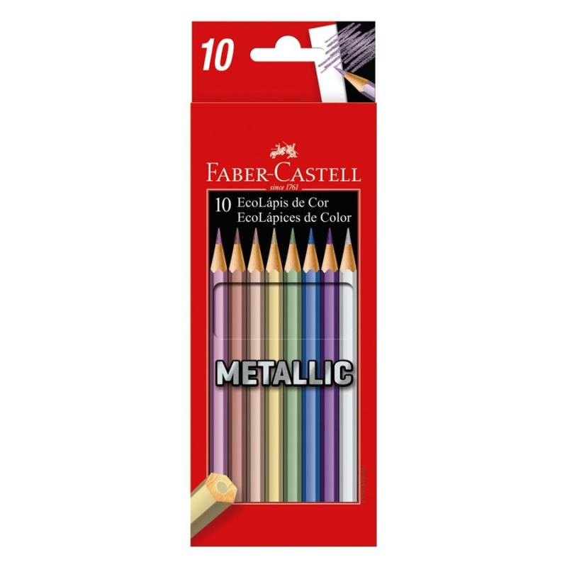 Lapiz Faber *10L Metalicos