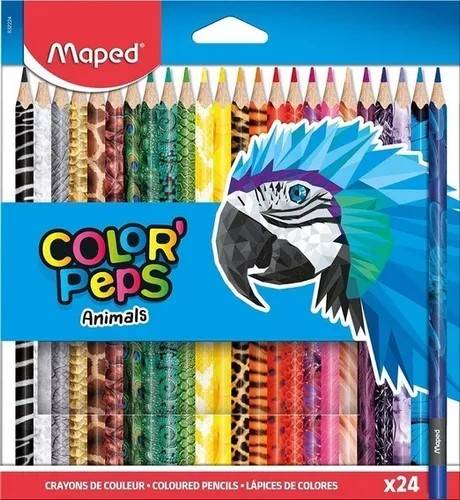 Lapiz Maped Color Peps *24L Animals