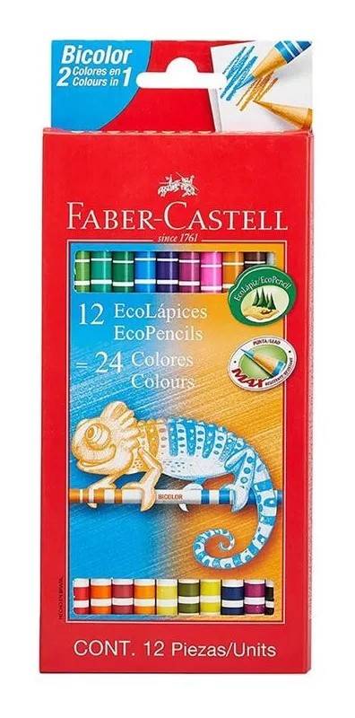 Lapiz Faber Bicolor *12L
