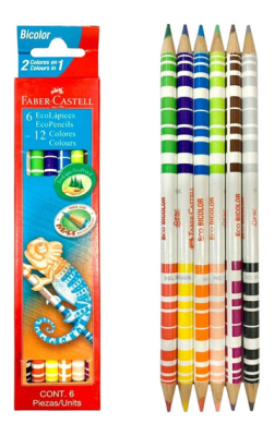 Lapiz Faber Bicolor *6