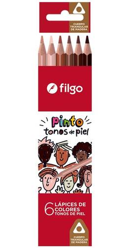 Lapiz Filgo * 6L Color Piel