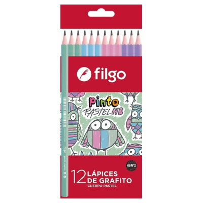 Lapiz Filgo *12 Grafito Hb Pastel