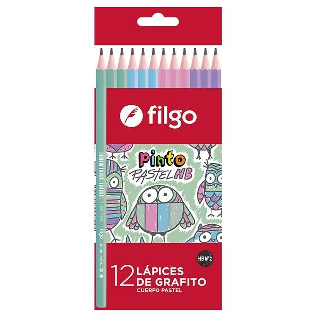 Lapiz Filgo *12 Grafito Hb Pastel