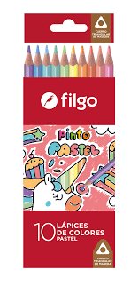 Lapiz Filgo * 10L Color Pastel