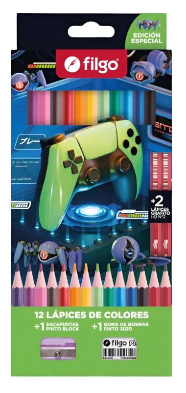 Lapiz Filgo * 12L Color Gamer