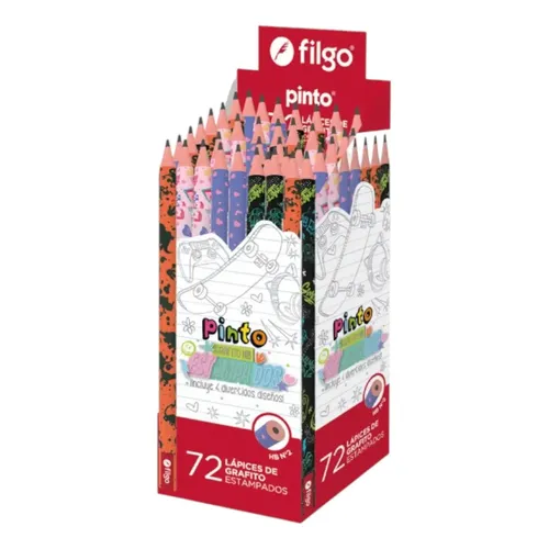 Lapiz Filgo Grafito Hb Estampado