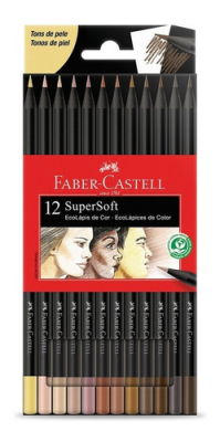 Lapiz Faber Super Soft *12 Piel