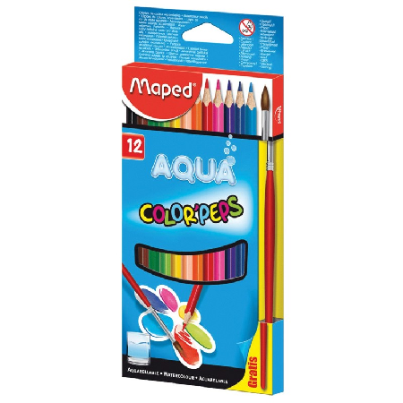 Lapiz Maped Color Peps Aqua *12