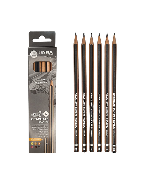 Lapiz Lyra Graduate Grafito *6Set