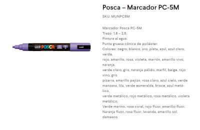 Marc.posca Pc-5M Pta.gruesa