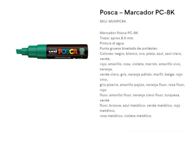 Marc.posca Pc-8K Pta.chanfle