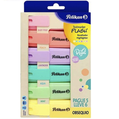 Resaltador Pelikan Flash Pastel *6