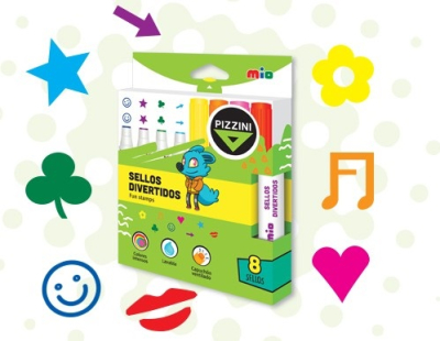 Marcador Pizzini Sellos 8 Motivos