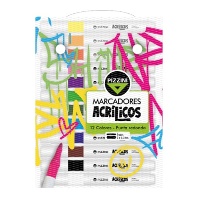 Marcador Pizzini Acrilico *12