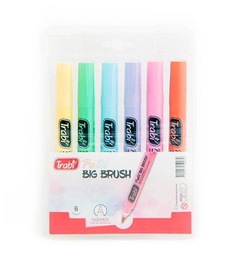 Marc.trabi Big Brush Pastel *6