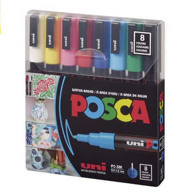 Marc.posca *8 Col.clasicos Pc-3M