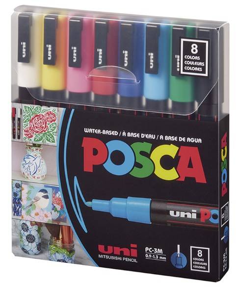 Marc.posca *8 Col.clasicos Pc-3M