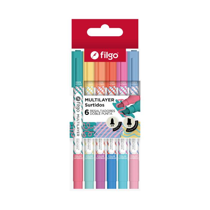 Resaltador Filgo Multilayer *6