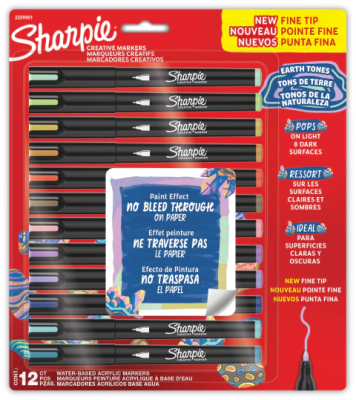 Marc.sharpie Acrylic Punta Fina *12