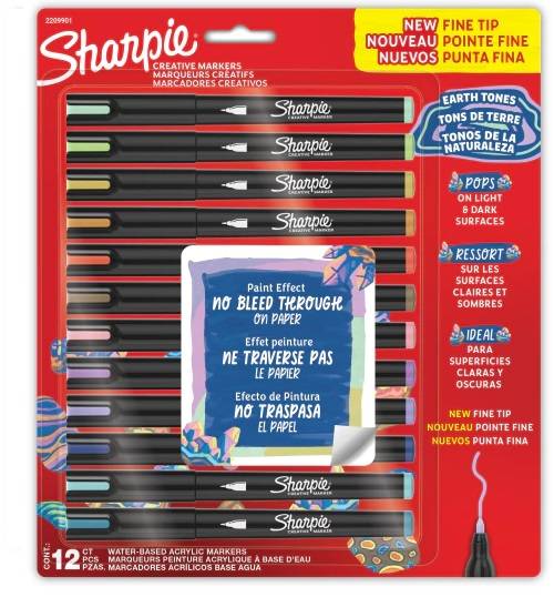 Marc.sharpie Acrylic Punta Fina *12