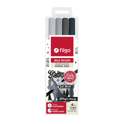 Marc.filgo *4 Duo Brush Gris