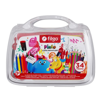 Valija Filgo Listo P/ El Cole 34 Pz