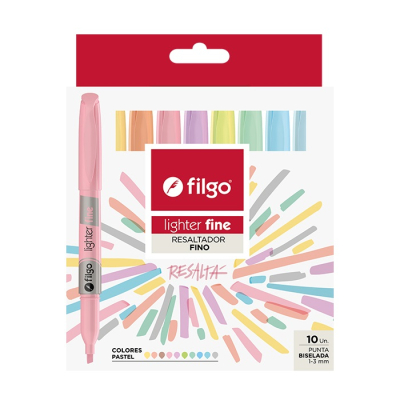 Resaltador Filgo Pastel Lighter *10
