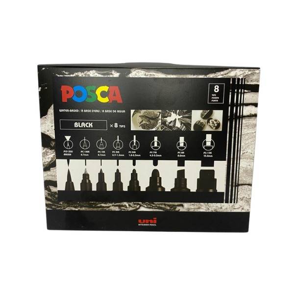 Marc.posca *8 Punta Mixta Negro