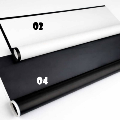 Papel Coreano Borde Blanco/Negro 69