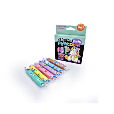 Plastilina Playcolor *6 Pastel