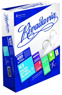 Repuesto Rivadavia *480 Hojas E.bco