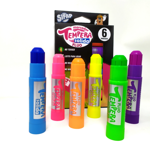Tempera Sifap Solida *6 Fluo