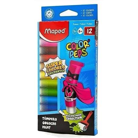 Tempera Maped *12 Surtida