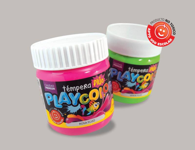 Tempera Playcolor *300Gr Fluo