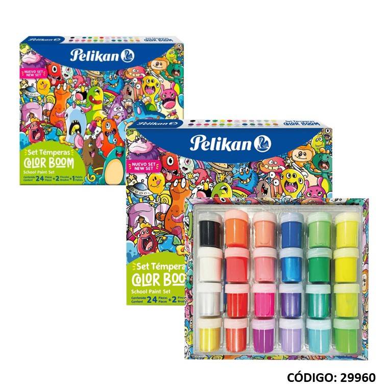 Tempera Pelikan Set Boom *24 Potes