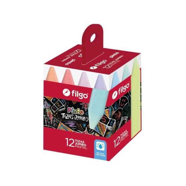 Tiza Jumbo Pastel *12 Filgo