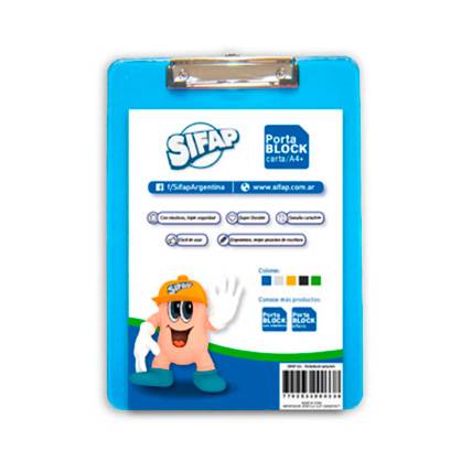 Portablock Sifap A4 Plastico