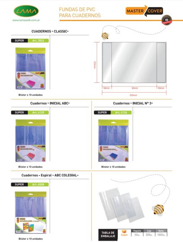 Funda P/Cuaderno Exito Num 3 Lama